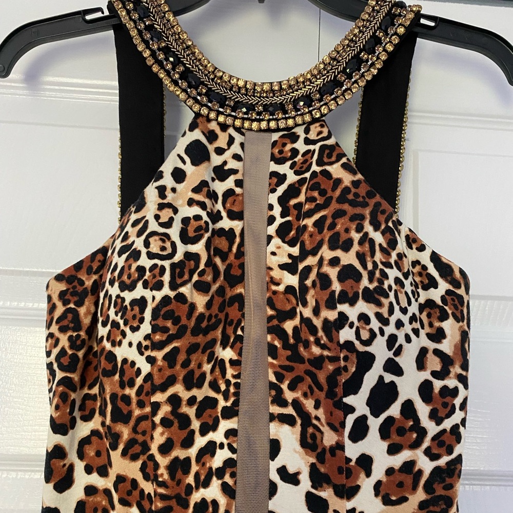 Sherri Hill Leopard Print Dress
